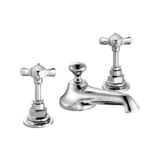 Edwardian Cross Tops or Lever Handles Basin Mixer (Pop-Up Waste)