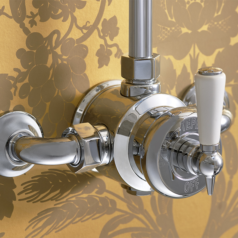 Luxury & Designer Edwardian Exposed ¬æ" Thermostatic Shower Mixer