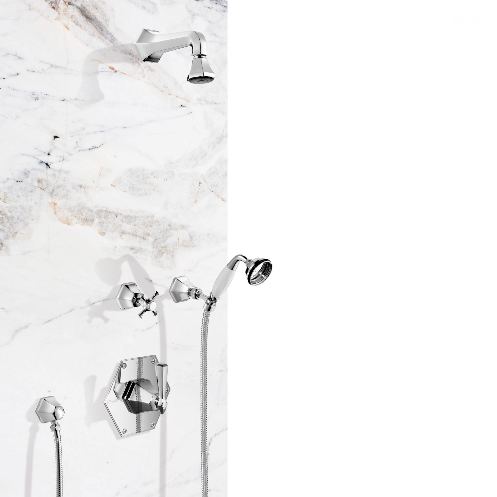 Complete Cubist Concealed Thermostatic Shower