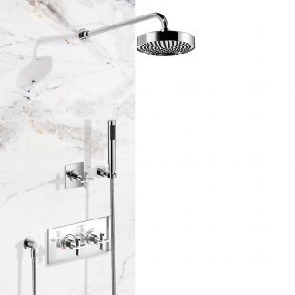 DCA Complete Shower with Concealed Thermostatic Mixer - Horizontal or Vertical