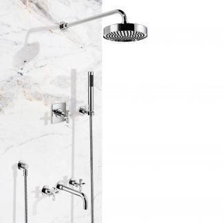 DCA Complete Shower with Bath Mixer - Wall Mounted