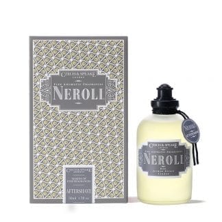 neroli aftershave shaker 50ml bottle and box by czech & speake