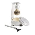 Oxford & Cambridge Synthetic Shaving Set & Stand