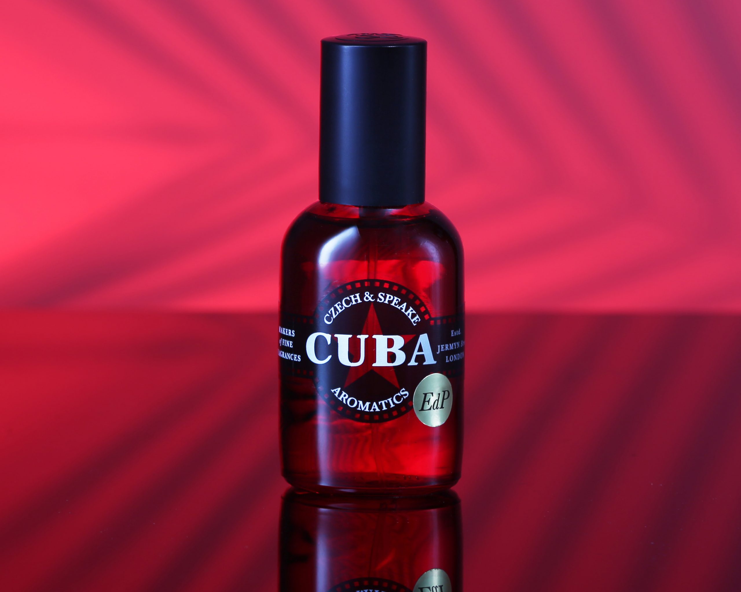 Czech & Speake Cuba Eau de Parfum 50ml red with palm leaf