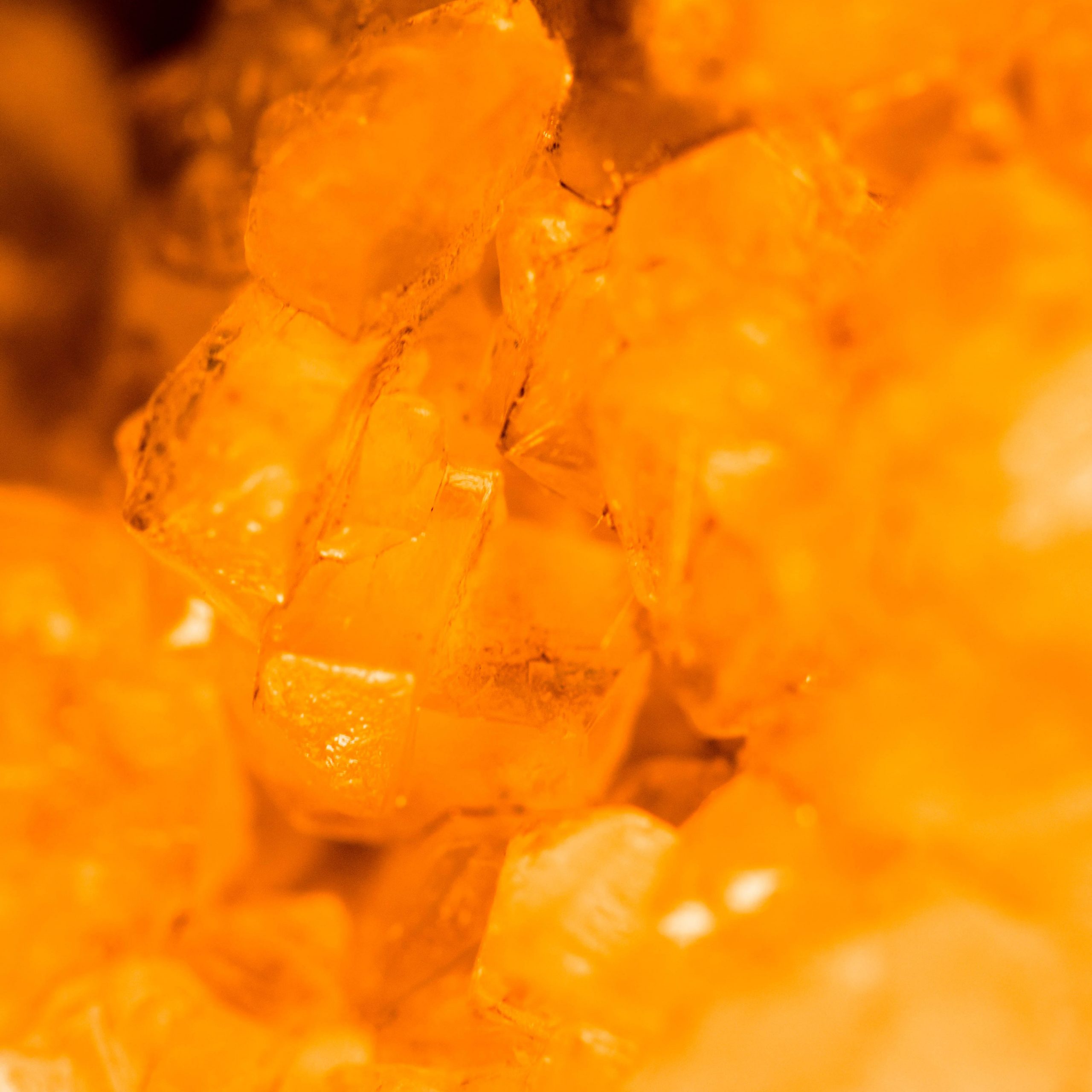 Amber rock close up